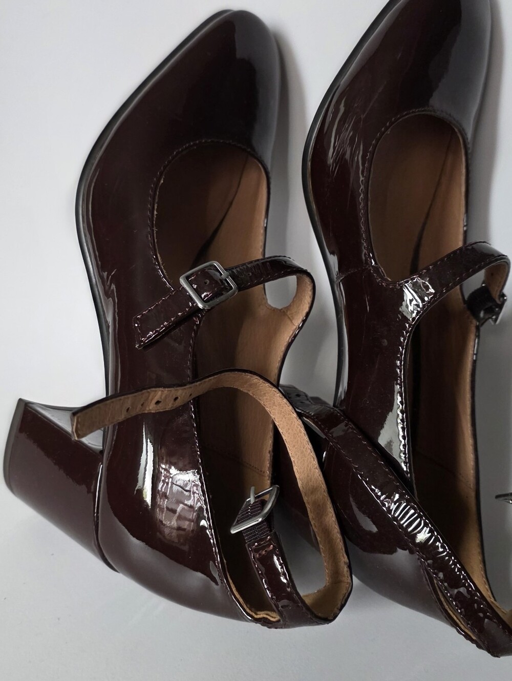 Madewell The Maddie Heeled Mary Jane in Patent Leather Size 7.5 - Picture 6 of 6